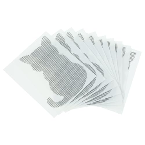 Happyyami 10個 防蚊貼片 窓用スクリーン補修パッチ 強粘着 耐裂け性 網戸 ドア テント キャンプ用 メッシュ補修シール 虫よけ効果 簡単貼付で