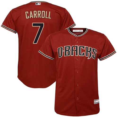 Corbin Carroll Arizona Diamondbacks MLB Kids Youth 8-20 Red Alternate Player Jersey (US Numeric 14 16 Regular Corbin Carroll Arizona Diamondbacks Red)