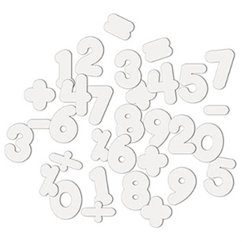Character Sets, Magnetic, White, 1h, 128/Set