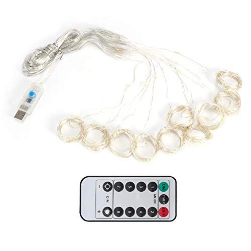 Luci a LED a forma di fata, 3 * 2 m con 100 LED e