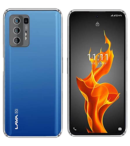 Image of Soft Flexible Silicone Back Cover Compatible with (Lava Agni 5G, Transparent Case)