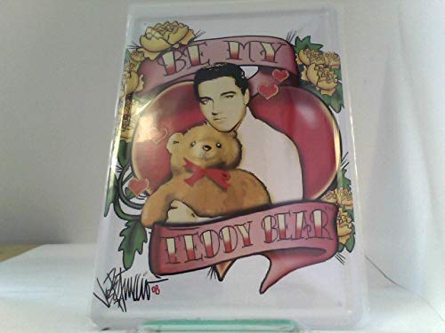 Elvis Presley Blechschild be my teddy bear 20x30 cm