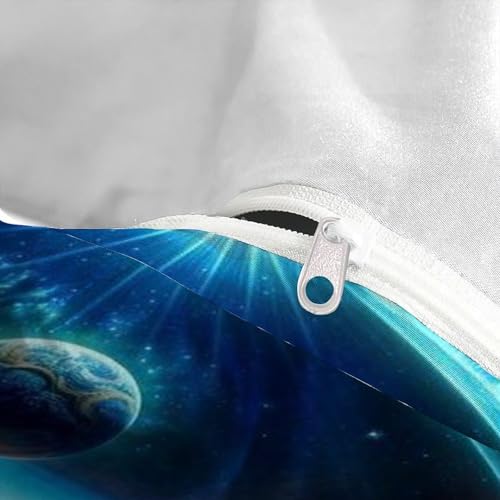 Housse de couette Cosmos terrestre imprimé stellar couvre-lit microfibre 220x240