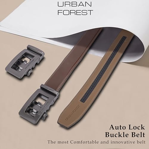 Image of URBAN FOREST Rolf Formal Leather Belt for Men