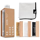 Top 10 Best Shoe Cleaning Kit Reviews | Shoe Cleaner Reshoevn8r Essential Kit White Sneaker Shoe Cleaner Suede Canvas Leather Mesh Knit Nubuck 4oz Solution 1 Towel 3 Brushes