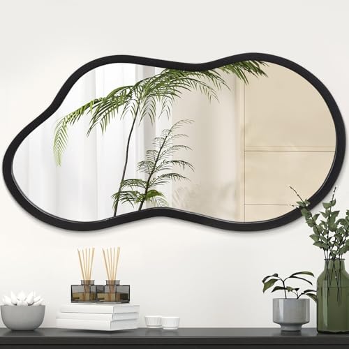 AAZZKANG 18''x10'' Wood Framed Mirror