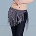 Women's Shining Rhinestone Tassel Hip Scarf for Belly Dance Costumes and Performance Accessory Belt Wear