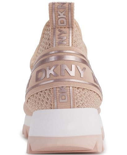 Image of DKNY Women's Abbi Knit Slip on Sneaker with Logo