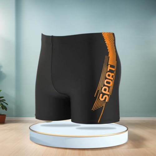 Men Summer Swimming Sport Wear, Men's Athletic Swim Trunks - Drawstring Waist