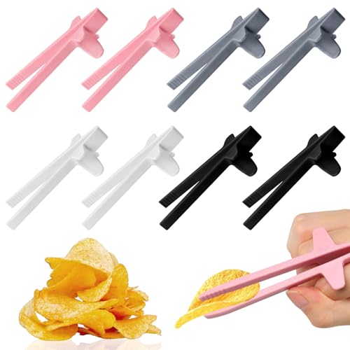 8 Stück Fingerstäbchen für Gamer, Stäbchen zum Essen, Finger Chopsticks, Fingerzange Greifer Chips, Essstäbchen Hilfe, Ess Snackzange, Snack Zange, Zocker Zubehör Gaming Gadgets