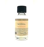Pure Perfume Oil for Perfume Making, Personal Body Oil, Soap, Candle Making & Incense; Splash-On Clear Glass Bottle. Premium Quality Undiluted & Alcohol Free (1oz, Wisteria)