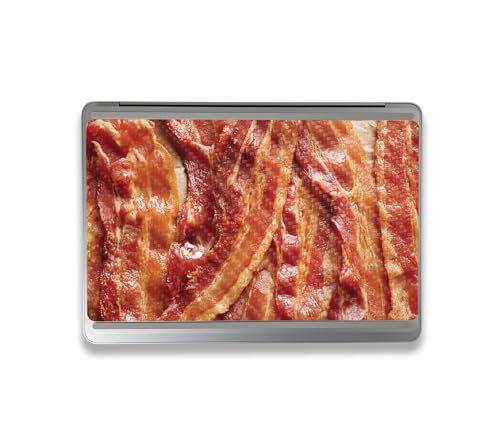 Image of MightySkins Carbon Fiber Skin Compatible With Microsoft Surface Laptop Studio 2 (2023) Full Wrap Kit - Crispy Bacon | Protective, Durable Textured Carbon Fiber Finish | Easy To Apply | Made in the USA