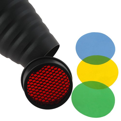 Fotodiox Snoot Kit With 20 Degree Grid And 5 Gel Filters Compatible With Elinchrom Mount Studio Flash And Led Lights #TOP1