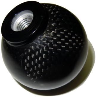 Miniatura 2 de VMS RACING Roscado de 0.394x0.049 in (sin adaptadores) Bola redonda de 5 velocidades Tipo-R Tipo-S en REAL Palanca de cambio de fibra de carbono