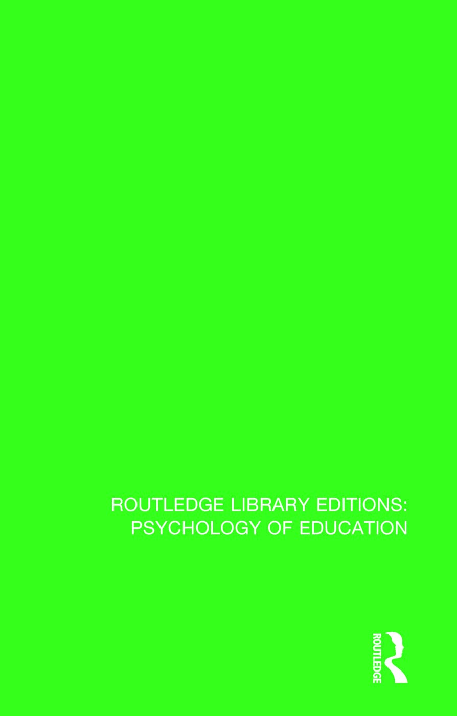 The Psychology of Educational Technology and Instructional Media (Routledge Library Editions: Psychology of Education)