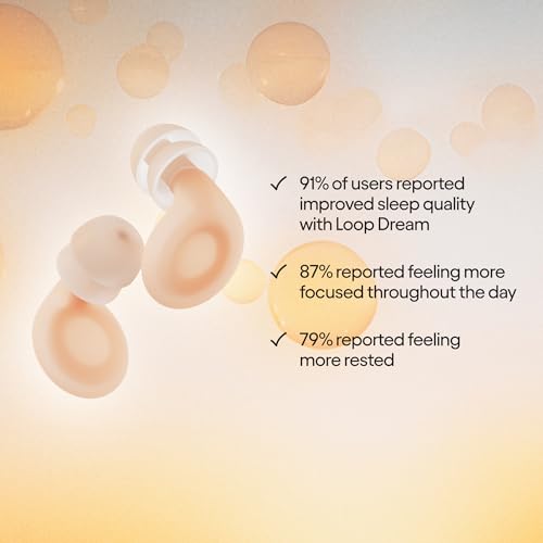 Image of Loop Dream - Silicone /Memory Foam Earplugs for Sleep Comfort | Comfortable Ear Plugs for Muffling Snoring & Sleeping | Customized Fit | 27dB (SNR) Noise Reduction