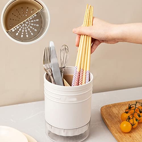 HERCHR Round Chopstick Drainer Organizer - Image 4