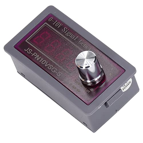 Image of DC Signal Generator, Portable High Precision 0 to 10V 0 to 20mA Adjustable Output with 4 Digit Display and Protection for PLC Debugging ABS Black 1 Pack