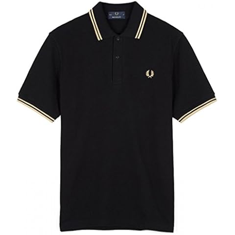 Polo Fred Perry negro/oro M12/157 Cover