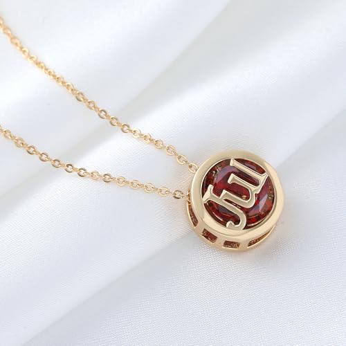 Birthstone Necklace 14K Gold Plated for Women Month Stone Diamond Jewelry Birthday Gifts2