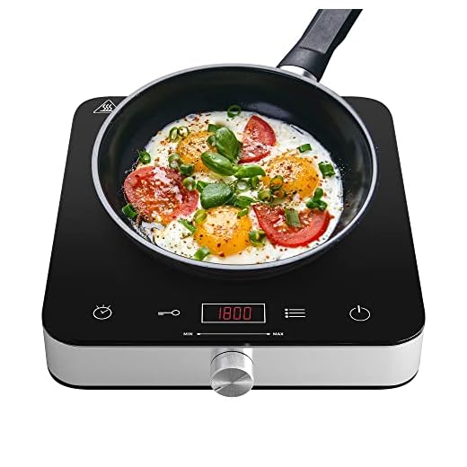 COOKTRON Single Induction Cooktop Countertop Burner with Fast Warm-Up Mode, 10 Temperature 9 Power Settings, Portable Induction Cooker Cooktop 1800w with Child Safety Lock & Timer
