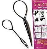 frisurenhilfe zopf Harrschmuck, Frisurhilfe 2 x 2 Stk Topsy Tail Haar Dreher Styler Frisurenhilfe Hair Twister Schlinge Schlaufe