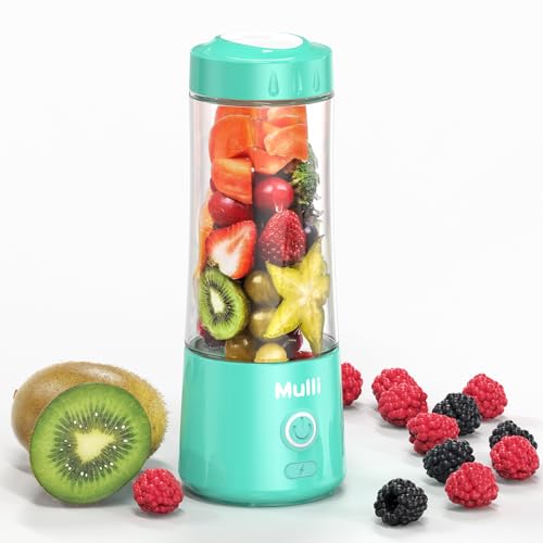 Mulli Portable Blender,USB Rechargeable Personal Mixer for Smoothie and Shakes, Mini Blender with...