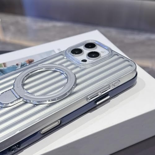 Coque iPhone 15 Plus dorée chic avec anneau mat de luxe - 5