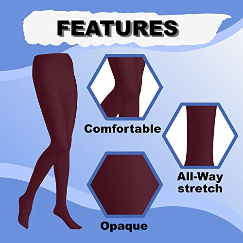 Image of Butterfly EMEM Apparel Women's Plus Size Queen Opaque Footed Tights