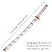lkjad Cosplay Swords Rengoku Kyoujurou Samurai Sword, Katana Sword Plastic Toy Sword for Costume Play Halloween Cosplay Gift 40 in