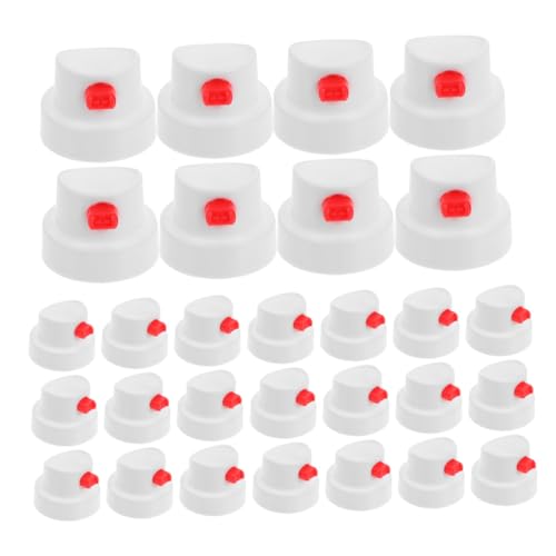 WEKAMOS 40個ペイント缶スプレーノズル ファン型プラスチックチップ 車補修用 防水塗装対応 広範囲均一噴射できる交換用アクセサリー