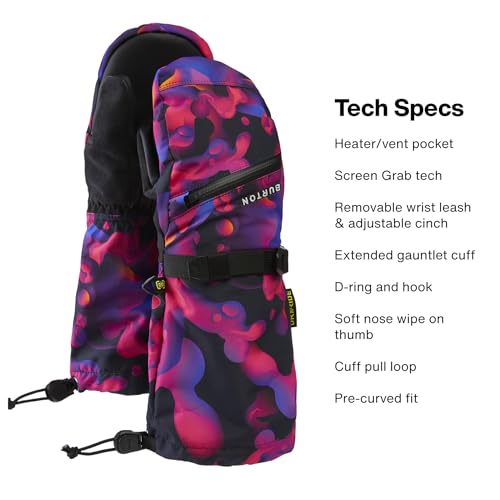 Image of Burton Kids' Vent Insulated Mittens - Waterproof Winter Snowboard Mittens for Boys & Girls
