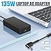 135W AC Adapter Fit for Acer Nitro 5 Laptop Charger, Acer Nitro 7 AN517-51 AN515-53 AN515-52 AN515-51 AN515-43 AN515-41 ADP-135KB T N18C3 N18C4 Gaming Laptop Charger