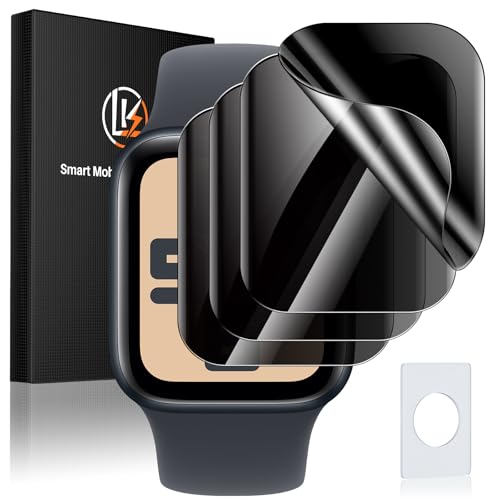 Image of LK 4 Pack for Apple Watch Screen Protector 40mm Privacy, [Anti-Spy] Upgrade Soft TPU Film Apple Watch 40mm Screen Protector Series 6 /5 /4 /SE, 3D Full Coverage, HD Ultra-thin Touch Sensitvie