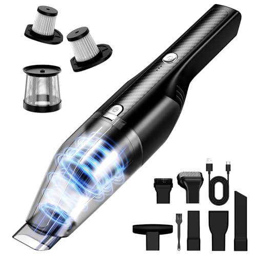 Image of Handheld Vacuum Cordless -Car Vacuum Portable Cordless Cleaner Powerful Suction,1.2lbs Lightweight, Type-C Charge, Multiple Accessories, Portable Hand Vacuum for Home, Pet and Car