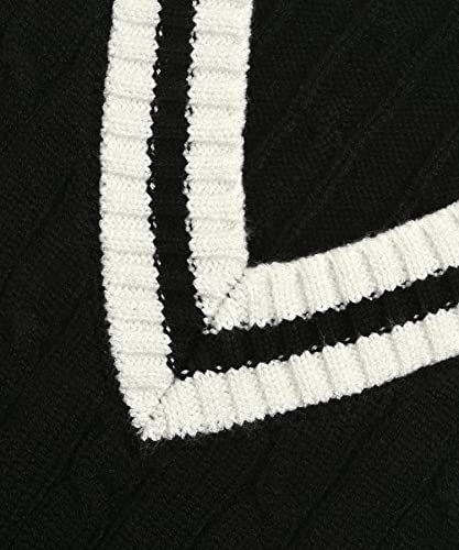 Hyipels Women's Sweater Vest,Y2K Sleeveless Pattern Preppy Style Knitted Crop Tank Top for Girl4