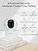 AKINGUAR 2K Security Camera for Home, 360°Pan Indoor Security Cameras with Motion Detection & One-Touch Call, Color Night Vision, Green