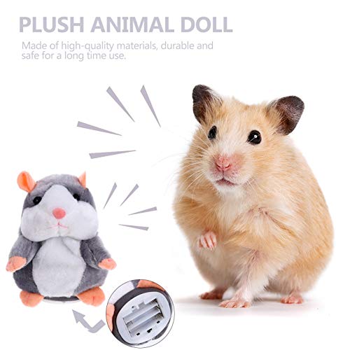TOYANDONA Sprechender Hamster Figur 18CM Plüsch Maus Elektronisches Spielzeug Baby Plüschtier Stofftier Kuscheltier… – Bild 7