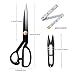 Fabric Sewing Scissors Professional 10 inch Sharp Dressmaking Scissors Heavy Duty Tailor Shears for Crafting, Leather, Dressmaking, Tailoring, Altering cutting