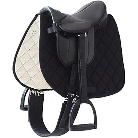 Reit-Shetty-Sattelset für mein kleines Pony, schwarz Cover