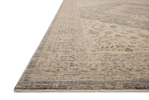 Loloi JUNXJUE-05DENA2780 Magnolia Home By Joanna Gaines Junie Collection Jue-05 Denim/Natural 2'-7 Inch X 8'-0", .38 Pile Height, Runner Rug thumb #4