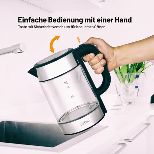 Tetera eléctrica Lauben EK17GS 1.7 L 2200W ajustable miniatura 2