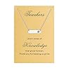 Bestill-Back-to-School-Gifts-for-Women-Teachers-Day-Bar-Necklace-Stainless-Steel-18-inches-with-Thank-You-Card-Appreciation-Gifts Bestill Back to School Gifts for Women Teacher's Day Bar Necklace Stainless Steel 18 inches with Thank You Card Appreciation Gifts