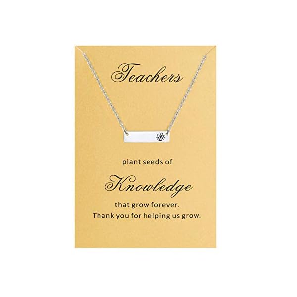 Bestill-Back-to-School-Gifts-for-Women-Teachers-Day-Bar-Necklace-Stainless-Steel-18-inches-with-Thank-You-Card-Appreciation-Gifts Bestill Back to School Gifts for Women Teacher's Day Bar Necklace Stainless Steel 18 inches with Thank You Card Appreciation Gifts
