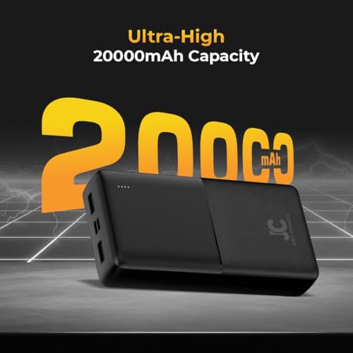Image of JUST CORSECA SKYVOLT 20000mAh Power Bank, 22.5W Fast Charging, Dual USB-A & Type-C Input /Output, Compact & Lightweight LED Indicator, Multi-Layer Protection, Universal Compatibility