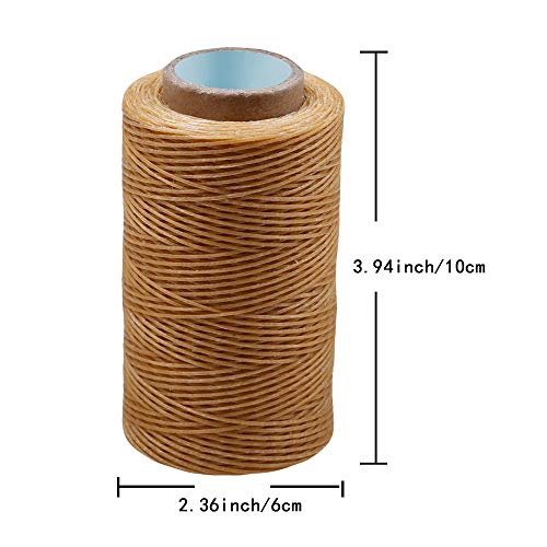 Colorful 284Yards Leather Sewing Waxed Thread-Practical Long Stitching Thread For Leather Craft Diy/Bookbinding/Shoe Repairing/Leather Projects #TOP1