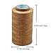 284 Yards Waxed Thread, 210D Heavy Duty Wax Thread for Leather Sewing, Upholstery Thread, 0.8mm Flat Waxed Thread for Bookbinding/Shoe Repairing/Leather Projects