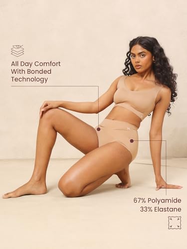 Image of Krvvy All-Day Control Tummy Tucker Shaper for Women | Seamless High-Waist Shapewear with Targeted Belly Fat Compression | Super Stretch Fabric | Lightweight,Odourless & Comfort for Upto 12 Hrs