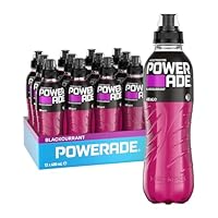 Powerade ION4 Blackcurrant Sports Drink Sipper Cap Multipack Bottles 12 x 600mL