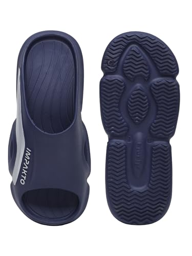 Image of Impakto Men EVA Flip Flops | Lightweight, Soft & Comfortable Slippers | Wide Toe Box, Airflow Ventilated Design, Anti-Skid & Water-Resistant, Indoor & Outdoor Chappal | Everyday Essentials
